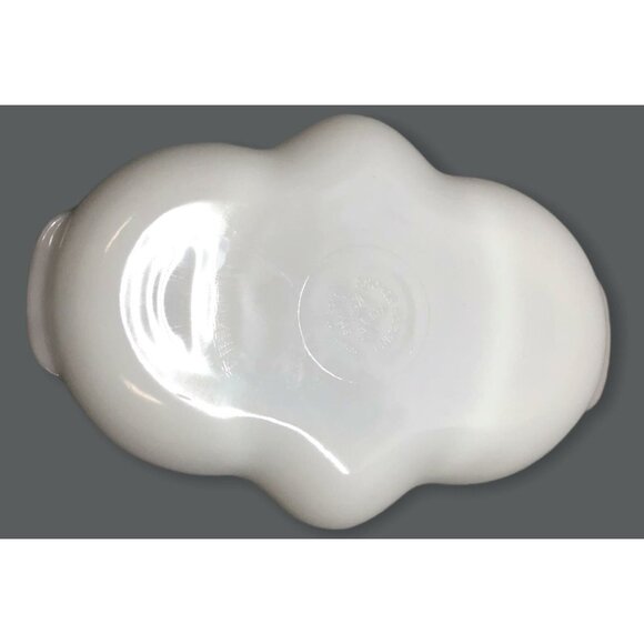 Anchor Hocking Fire King Milk Glass Relish Dish Divided Tray Gold Trim 11"x8" - Picture 7 of 11